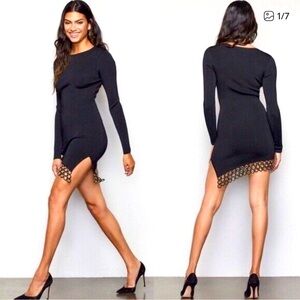 Good American Ribbed Mini Dress Size 3